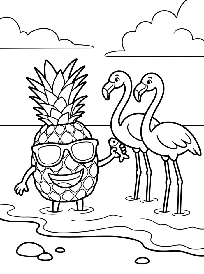 Coloring page from Island Animal Safari