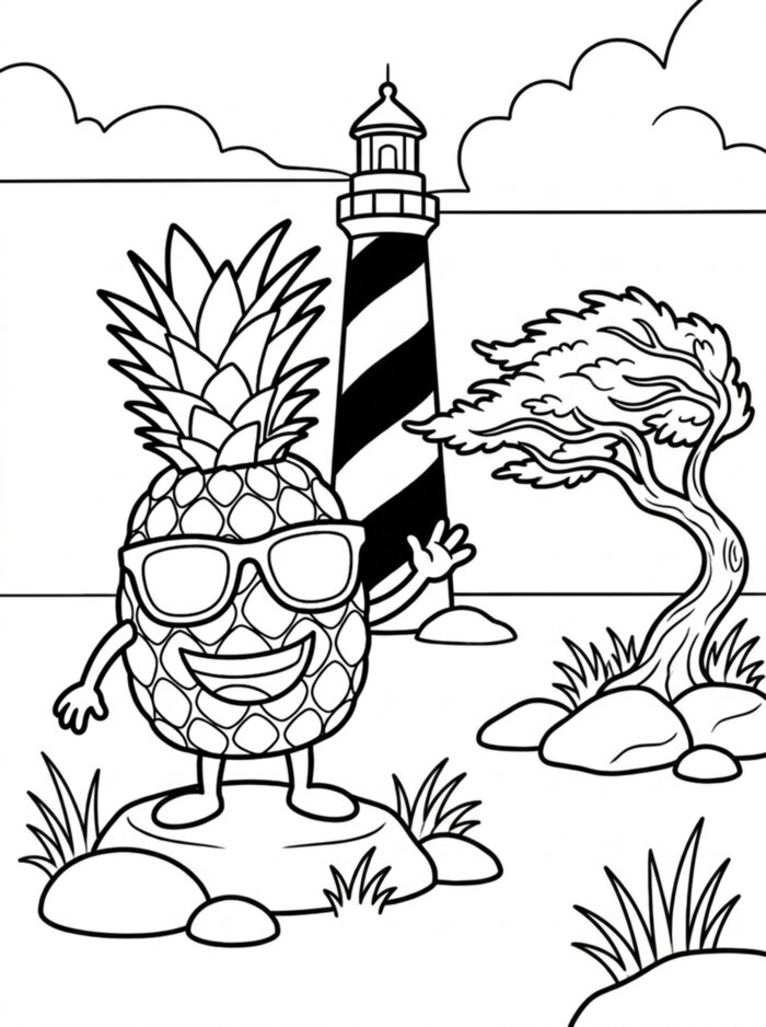 Coloring page from Island Explorer